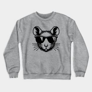 Cool Rat Wearing Sunglasses Crewneck Sweatshirt